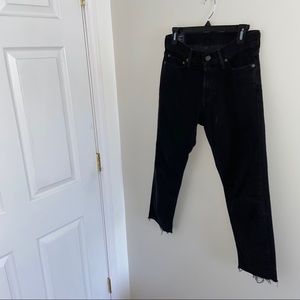 Cropped Black Abercrombie Jeans